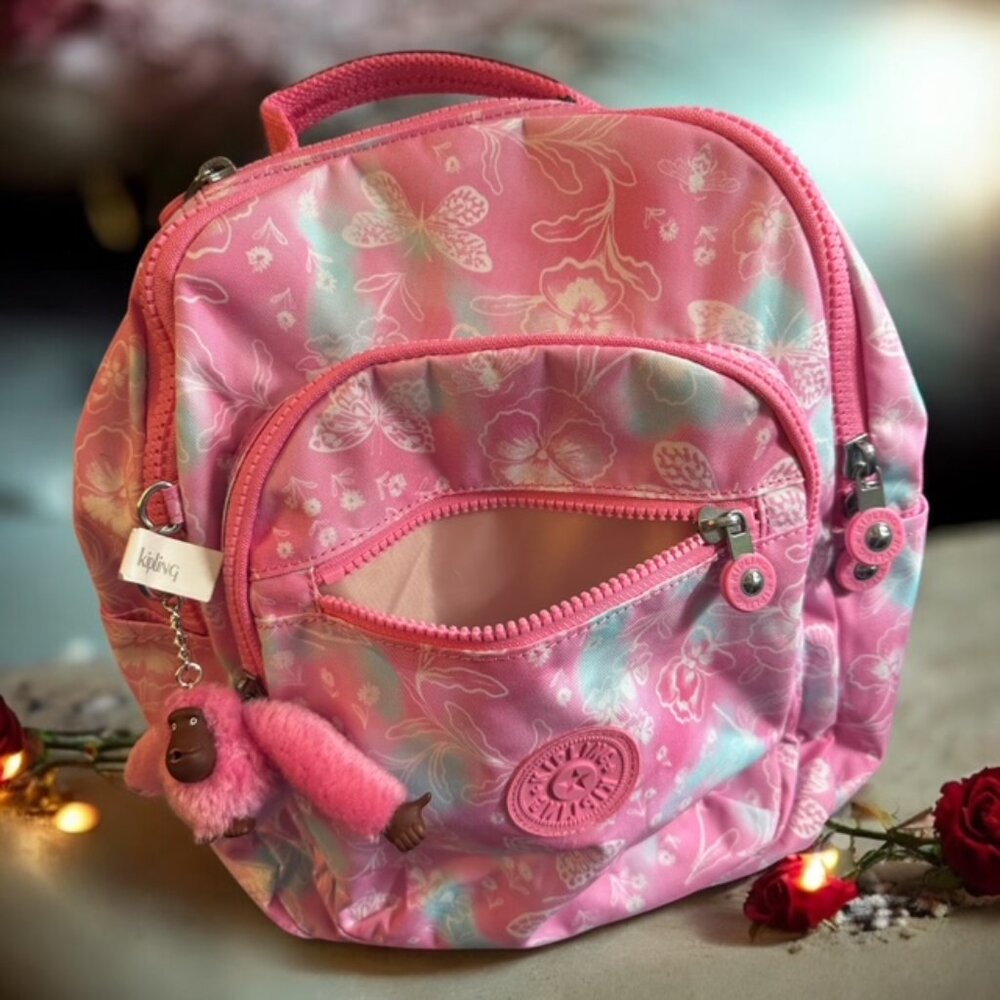 Kipling NEW Seoul GARDEN CLOUDS Backpack - Picture 3 of 8